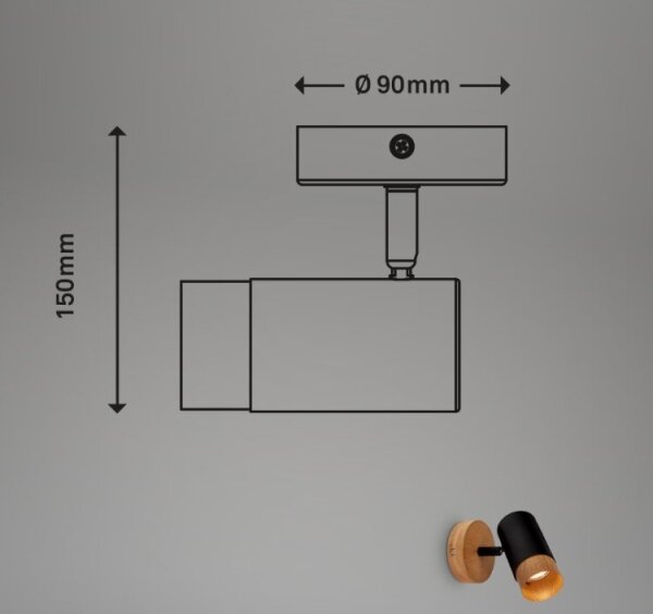 Briloner 2144015 - Спот аплик SPOT 1xGU10/9W/230V