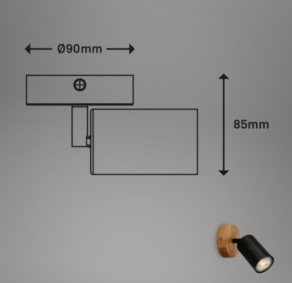 Briloner 2922-015 - Спот аплик SPOT 1xGU10/9W/230V