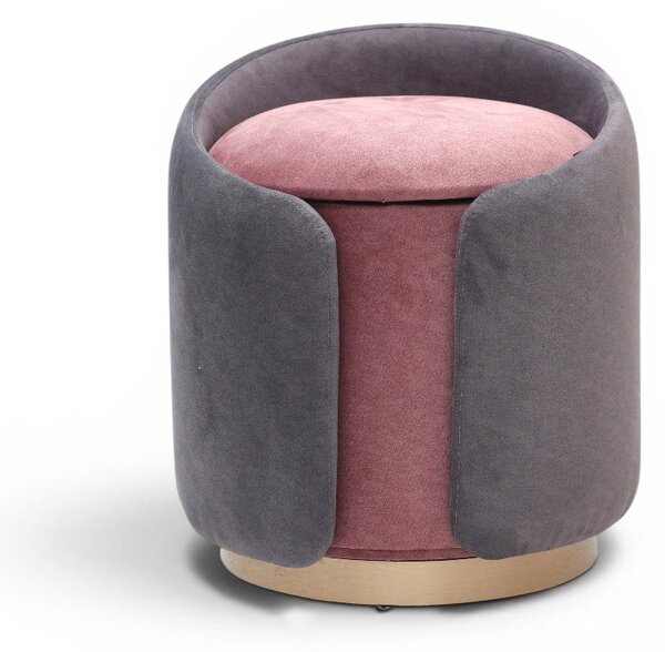 Табуретка Barrel Luxe - Grey