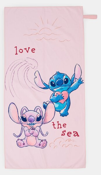 Sinsay - Бързосъхнеща кърпа Lilo & Stitch - телесен цвят