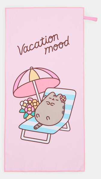 Sinsay - Бързосъхнеща кърпа Pusheen the Cat - розов