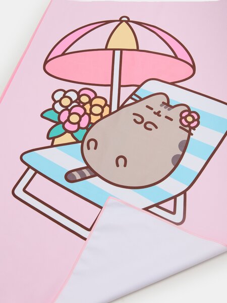 Sinsay - Бързосъхнеща кърпа Pusheen the Cat - розов