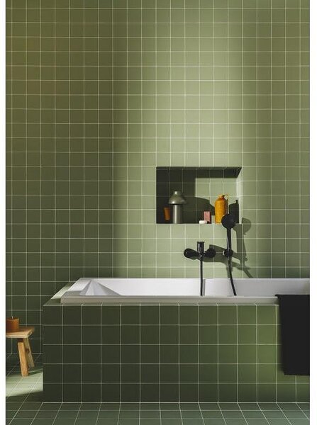 Стенен смесител за вана-душ Cala, цвят черен мат