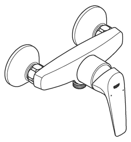 BauFlow Смесител за душ, едноръкохватков 1/2"
