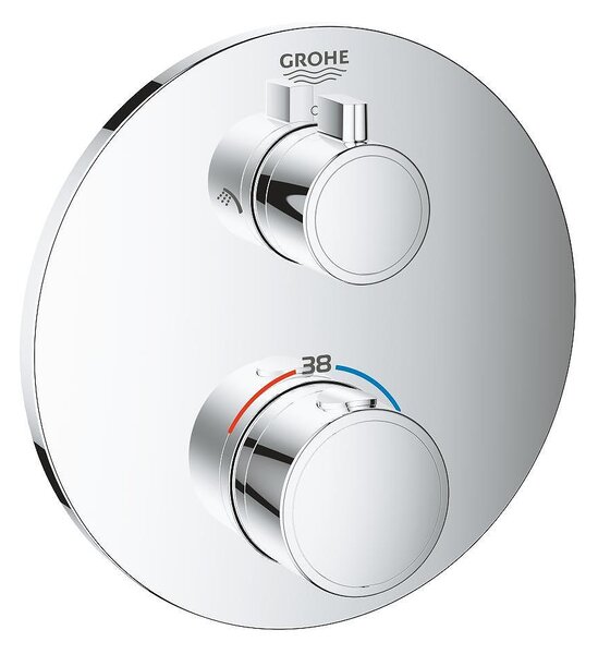 Grohtherm Термостатен смесител за душ с 2 изхода и вграден превключвател
