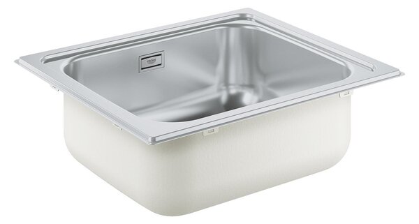 Grohe K200 правоъгълна кухненска мивка от неръждаема стомана, единична