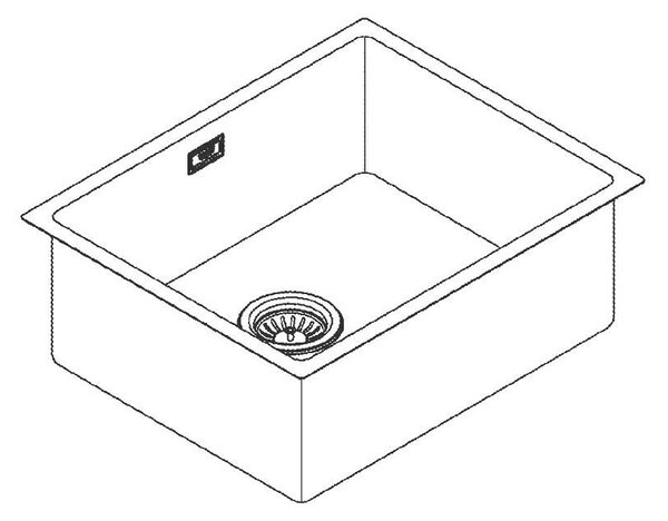 Grohe K700U правоъгълна кухненска мивка от неръждаема стомана, единична