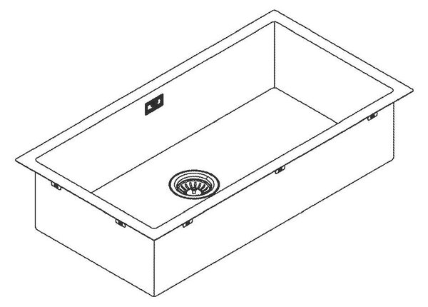 Grohe K700 кухненска мивка от неръждаема стомана, 800/400/200 мм