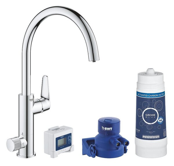 GROHE Blue Pure BauCurve Кухненски смесител + филтрираща система