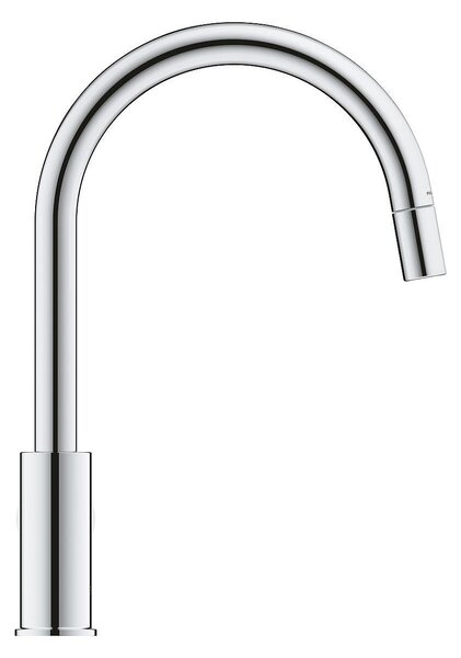 Кухненски смесител BAUCLASSIC с висок издърпващ се душ-аератор