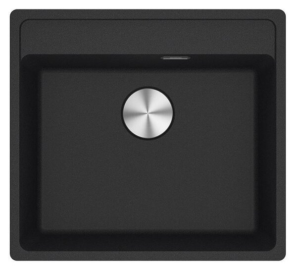 Гранитна мивка Maris, единична, над плот, 560х510, цвят ONYX