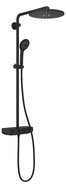 Euphoria SmartControl S310 Duo душ система със стенен термостатен смесител, phantom black