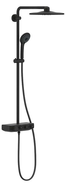 Euphoria SmartControl S310 Duo душ система със стенен термостатен смесител, phantom black