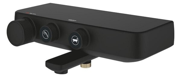 Grohtherm SmartControl Термостатен смесител за вана/душ, бутонен, phantom black