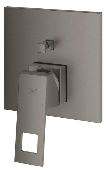 Eurocube вграден смесител вана/душ, цвят brushed hard graphite, PVD