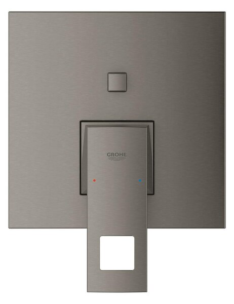 Eurocube вграден смесител вана/душ, цвят brushed hard graphite, PVD