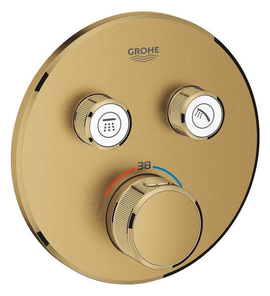 Grohe SmartControl Термостат за вграждане с 2 извода, brushed cool sunrise, PVD