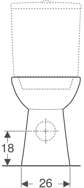 Selnova WC комплект за хора с намалена подвижност (моноблок за инвалиди)
