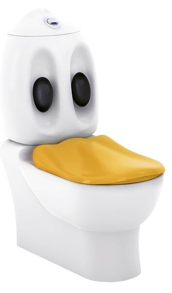 Детски WC комплект (моноблок) с плътно прилепване към стена Ducky Kids