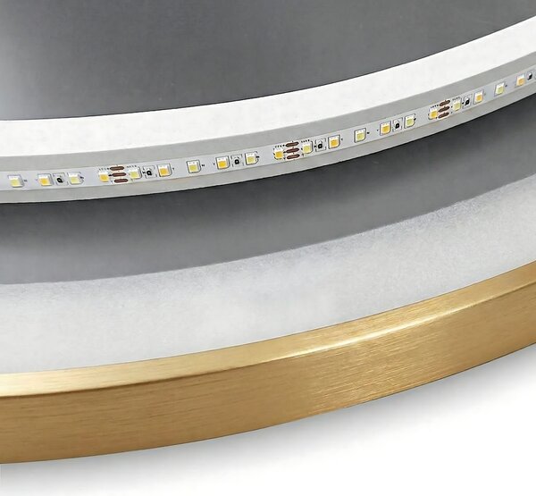 Огледало LED 50cm MMJ BRUSH GOLD