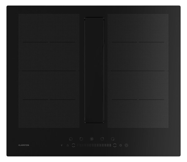 Klarstein Chef-Fusion Down Air System индукционен плот + абсорбатор 60 см 600 м³/ч изсмукване EEC A