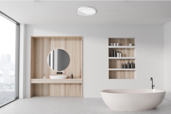 ITALUX PLF-68590-WH -LED Димируем таванен плафон RANTE LED/58W/230V Ø 50 см бял + с дистанционно управление