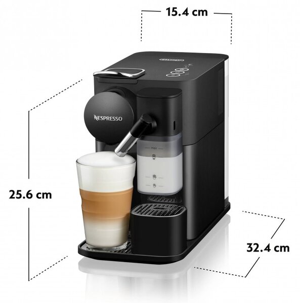 Еспресо машина DeLonghi EN510B, 1450W, 19 bar, 1 л, Nespresso, Автоматично изключване, Черен