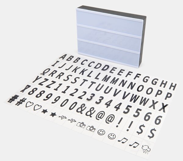 Sinsay - Tabella LED illuminata con lettere - бял