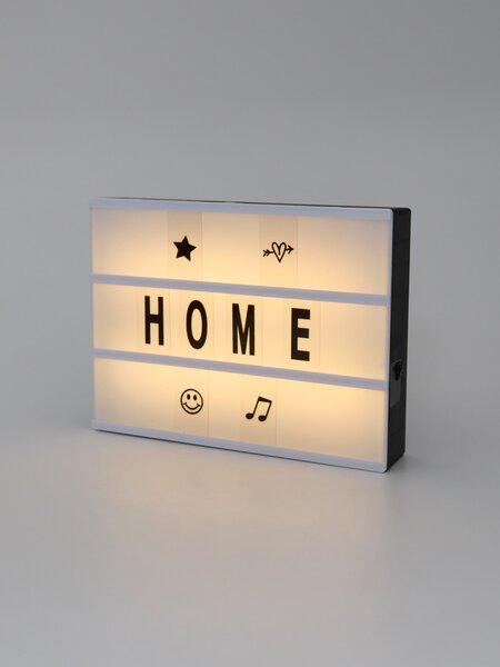 Sinsay - Tabella LED illuminata con lettere - бял