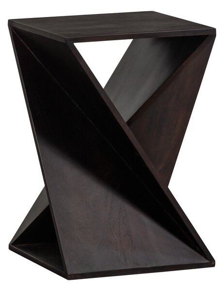 Странична масичка от масивна акация 41x41 cm Ikem – WOOOD