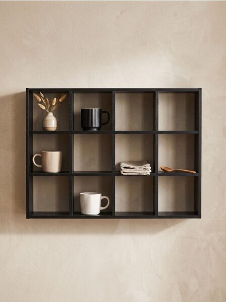Sinsay - Етажерка за чаши с отделения - черeн