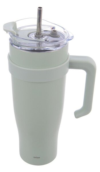 Светлозелена термочаша със сламка 1,2 l Termo – Orion