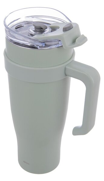Светлозелена термочаша със сламка 1,2 l Termo – Orion
