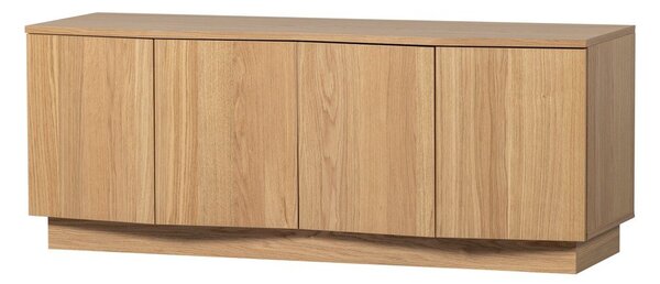 Маса за телевизор от масивен дъб в естествен цвят 133x52x45 cm Zuma – WOOOD