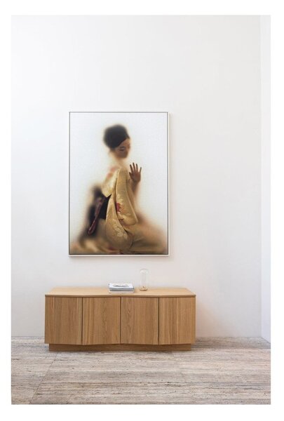 Маса за телевизор от масивен дъб в естествен цвят 133x52x45 cm Zuma – WOOOD