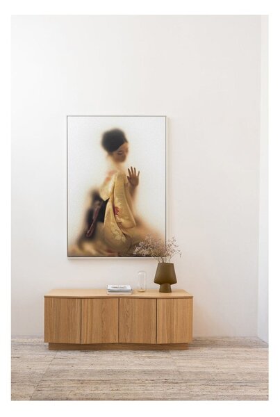Маса за телевизор от масивен дъб в естествен цвят 133x52x45 cm Zuma – WOOOD
