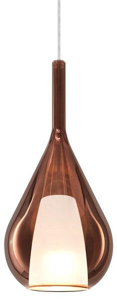 IDEAL LUX Ideal Lux висяща лампа Kalique 3, меден цвят, Ø 18 cm, Затъмняване, Мед, Дневна/трапезария, Пластмаса, Модерен