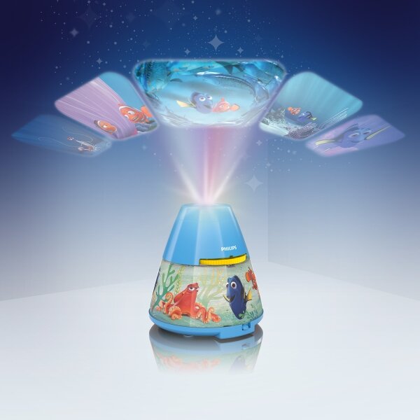 Philips 71769/90/16 - LED Детски Проектор DISNEY DORY LED/0,1W/3xAAA