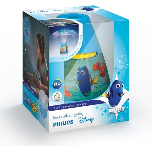 Philips 71769/90/16 - LED Детски Проектор DISNEY DORY LED/0,1W/3xAAA