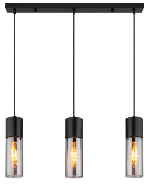 Globo 21000-3HBN - Полилей на кабел ANNIKA 3xE27/25W/230V черен