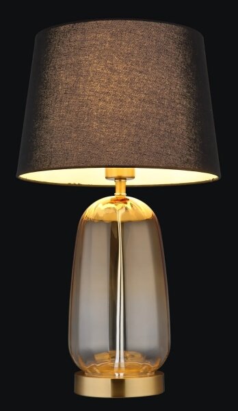 Globo 24142S - Настолна лампа CLASSY 1xE27/40W/230V черна/кафява