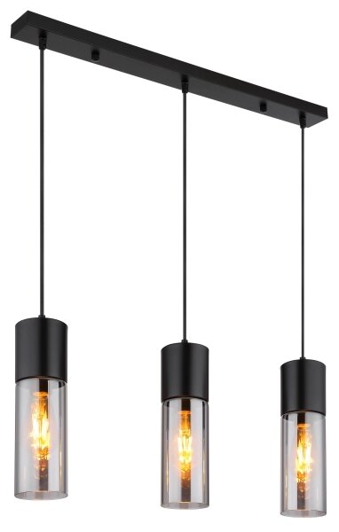 Globo 21000-3HBN - Полилей на кабел ANNIKA 3xE27/25W/230V черен