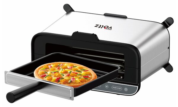 Мултифункционален уред за готвене 4в1 Oliver Voltz OV51015R, 1700W, 240x225 мм, Защита от прегряване, Инокс/Черен