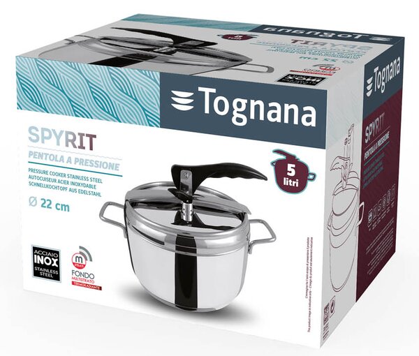 Тенджера под налягане TOGNANA Spyrit, 22 см, 5 л