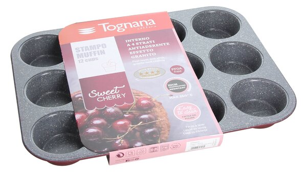 Форма за мъфини TOGNANA Sweet Cherry, 12 броя