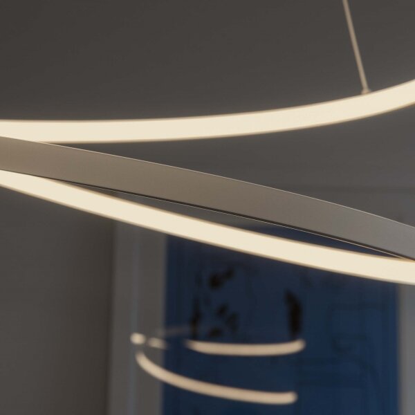 Ideal Lux - LED димируем полилей на кабел OZ LED/48W/230V Ø 60 см CRI 90 бял