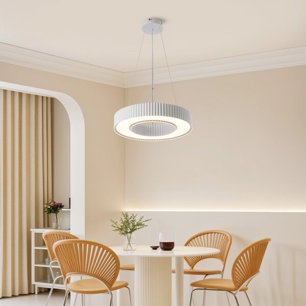 Brilagi - димируем LED полилей LUMIX LED/48W/230V 3000-6000K бял, диаметър 50 см + дистанционно управление