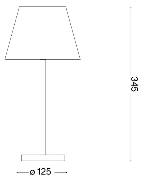 Ideal Lux - LED регулируема сензорна лампа LOLITA LED/2,8W/5V IP54 кафява