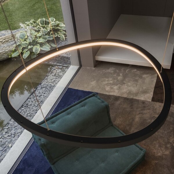 Ideal Lux - LED полилей на кабел GEMINI LED/36W/230V 4000K Ø 42,5 см CRI 90 черен