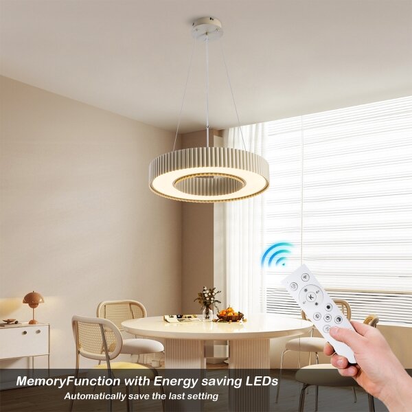 Brilagi - димируем LED полилей LUMIX LED/48W/230V 3000-6000K бежов Ø 50 см + дистанционно управление